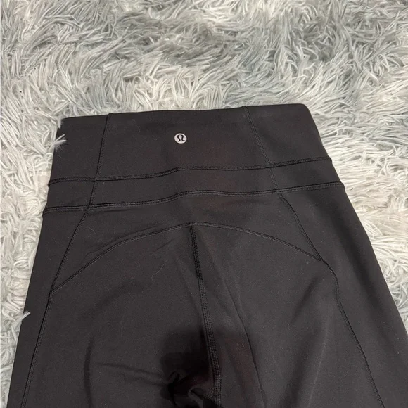 lululemon athletica Black Leggings with Center Back Logo Tag - Picture 1 of 5